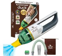 Duck Compact Cordless Vacuum by Horsepower, Gold Edition, Ultra-Powerful Upgraded Battery for Extra-Long Run Time, AS-SEEN-ON-TV, Strong Suction, Easy to Store, Portable & Rechargeable. Home & Auto