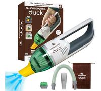 Duck Compact Cordless Vacuum by Horsepower, Ultra-Powerful, Strong Suction, AS-SEEN-ON-TV, Easy To Store, Rechargeable. Home, Auto, Pet Hair, Fits In Tiny Crevices, Includes Hose, Crevice Tool & Brush