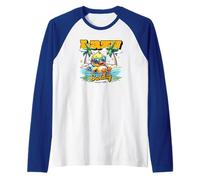 Duck - Cool Lazy Duck Raglan Baseball Tee
