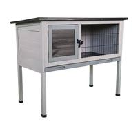 Duck Coops Outdoor Chicken Runs for Yard with Cover Made of Solid Wood Asphalt Sand Roof Not Afraid of Sun and Rain with Pull-out Tray and Skylight(Black)