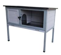 Duck Coops Outdoor Chicken Runs for Yard with Cover Made of Solid Wood Asphalt Sand Roof Not Afraid of Sun and Rain with Pull-out Tray and Skylight(Gray)