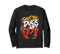 Duck Costume Shut THE Duck UP Funny Carnival Costume Long Sleeve T-Shirt