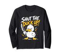 Duck Costume Shut THE Duck UP Funny Carnival Costume Long Sleeve T-Shirt