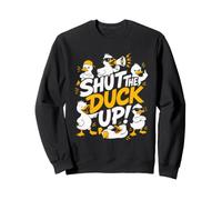 Duck Costume SHUT THE DUCK UP Funny Carnival Costume Sweatshirt