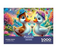 Duck CoupleElaborate 1000-Piece Jigsaw Puzzles for Adults A Mosaic of 1000 Challenging Puzzle Game Pieces - A Captivating And Demanding Gift for Adult And Youthful Minds Age 12 Years Up 70x50cm/1000p