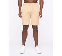 Duck&Cover Hannings Men's Pintuck Jogger Shorts with Stretch in Stone | Size: Large Duck&Cover Stone L