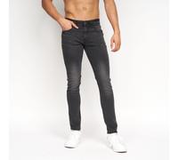 Duck and Cover Men's Jeans Maylead Slim Fit Cotton Black Size 36/32