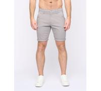 Duck&Cover Moreshore Men's Lightweight Stretch Canvas Chino Shorts with Secure Penny Pocket in Light Grey | Size: 30 Duck&Cover Light Grey 30
