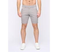 Duck&Cover Moreshore Men's Lightweight Stretch Canvas Chino Shorts with Secure Penny Pocket in Light Grey | Size: 32 Duck&Cover Light Grey 32