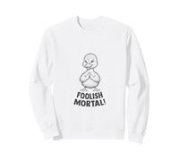 Duck Cute Evil Villain Foolish Mortal Meme Sweatshirt