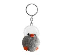 Duck Decorative Keychain Soft Mini Cute Cartoon Toy Keyring Bag Pendant | Decorative Keychains for Kids Backpack Bag Charm Car Rearview Mirror Dangling Ornament Child Stroller Nursery Decor