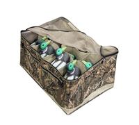 Duck Decoy Bag - 12 Slot Floater Carrier, Camouflage Padded Storage | Adjustable Shoulder Strap, Bottom Drain Bag, Durables Multi-Purpose Decoy Carrier For Waterfowl Hunting, Outdoor Trips, Field Use