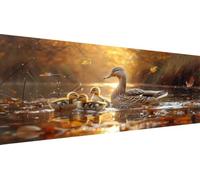 Duck Diamond Art Kits for Adults, 5D DIY Full Drill Diamond Painting Animal Kits for Beginners, Premium Gem Crafts Embroidery Pictures for Home Decoration, Mothers Day Gifts for Mum, 30x60cm Y1-836
