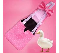 Duck Diaper for Pet Ducks, Adjustable Reusable Washable Nappy Pants with Sliding Buckle, Indoor Duck Diaper for Call Ducks Small Breeds(Pink dot,XL-Slide adjustable (3.5-7.5 lbs))