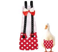 Duck Diapers for Pet Ducks - Washable Chicken Diaper - Reusable Duckling Diapers, Adjustable Pet Diaper with Bow Tie Poultry Nappies for Duck, Chicken
