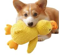 Duck Dog Toy | Squeaky Interactive Plush Duck | Soft Comfort Teething Toy for Puppies | Durable Stuffed Chew Toey with Quacking Sounds | Upgraded 2025 Pet Pillow for Indoor Outdoor Play, Travel, Ya