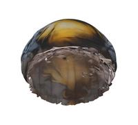 Duck Doodle Double layer women's shower cap, reusable, large size design suitable for all hair lengths, suitable for girls, spa and home salon use.