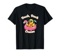 Duck Duck Cruise Kids Vacation Funny Duck Tropical Summer T-Shirt