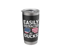 Duck - Easily Distracted by Ducks Stainless Steel Insulated Tumbler