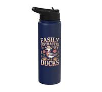 Duck - Easily Distracted by Ducks Stainless Steel Insulated Water Bottle