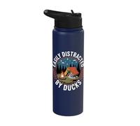 Duck - Easily Distracted by Ducks Stainless Steel Insulated Water Bottle