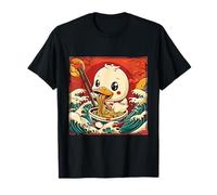 Duck Eating Ramen Anime Duck Noodle Art Japanese Noodles T-Shirt