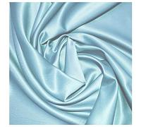 Duck Egg Blue Back Crepe Satin Polyester Non Stretch Plain Dress Fabric for Bridal Wear, Decoration, Dressmaking, Tiebacks, Tablecloths | 58" - 147cm Wide | Sold by The Metre