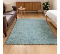 Duck Egg Blue Rug Teal Soft Pile Comfort Serene Relaxing Feel Powder Blue Accent Carpet Bedroom Lounge Kids Room Use Cushioned Underfoot Rugs 200cm x 290cm (6ft 7" x 9ft 6")