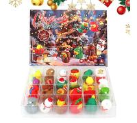 Duck -ent Calendar 2025- Advennt Calendar 2025, Countdown To Christmas Duck Decoration, 24-Days Mini Collectible Figures Toys For Kids Teens Women Men Adults Home Party Decor 31x5x22.5cm