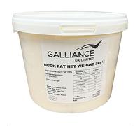 Duck Fat, Catering Size, Elevate Your Dishes to New Culinary Heights with This Gourmet Ingredient, High Smoke Point, Each Tub Has Approx 3KG of Duck Fat