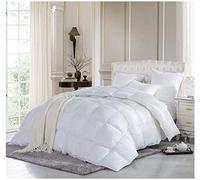 Duck Feather & Down Duvet 13.5 Tog Luxury Quilt, Premium Hotel Quality Comforter, Super Soft, Warm and Cosy, Anti Allergy, Computer Quilted Construction Self Fabric Piping (Single 135x200 cm)