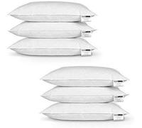 Duck Feather Pillows Pair Extra Filled Hypoallergenic Hotel Quality Pillow Packs