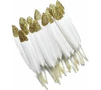 Duck Feathers Goose Feather Colored Fly Tying Materials for Jewelry Making Handicraft Decor(24,50pcs)