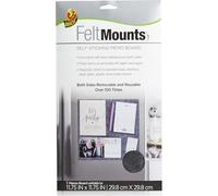 Duck Felt Mount Sticky Memo Board, Reusable, Charcoal Grey, 29.8cm x 29.8cm