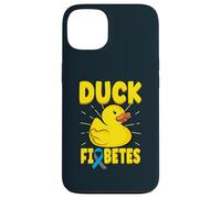 Duck Fiabetes Funny Yellow Duck Diabetic Diabetes Awareness Case for iPhone 13