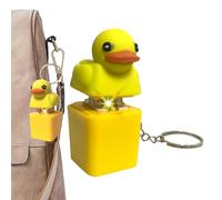 Duck Fidget Toy - ABS 6x3x2.5cm | Duck Keyboard Fidget Toy Du-ck Quacking Fid-get T-oy | Sensory Toys Keycaps That Quack Keyboard Clicker Keychain For Stress Relief Fun Home Office And Daily Use