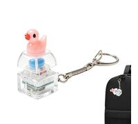 Duck Fidget Toy Duck LED Light Up Keychain Funny Bag Charms