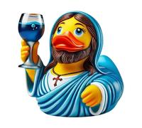 Duck Figurine, Religious Jesus Duck Christmas Decoration, 3.5 Inches, Holiday Religious Decor, Cute Home Decor, Compact And Portable Collectible For Adults Kids Kitchen Offices Car Bedroom Desk