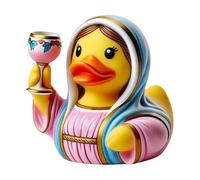 Duck Figurine, Religious Jesus Duck Christmas Decoration, 3.5 Inches, Holiday Religious Decor, Cute Home Decor, Compact And Portable Collectible For Adults Kids Kitchen Offices Car Bedroom Desk