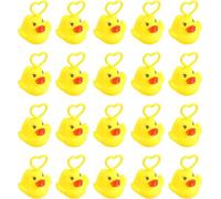 Duck Fishing Toy Set, Induction Bath Toys for Pool Games, 20 Pieces Squeezing Ducks, Ideal for Bathtub Play, Fun Water Activities, 7x6cm