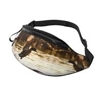 Duck Fly Upon River Fanny Pack for Men Women, Fashion Festival Fanny Pack, Travel Sport Walking Waist Bag