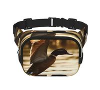 Duck Fly Upon Riverwaist Bag for Men Women - Adjustable Double Fanny Pack for Travel, Sports, and Daily