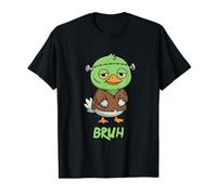 Duck Frankenstein Bruh Halloween Value Graphic T-Shirt, Men, Black, M