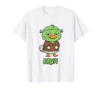 Duck Frankenstein Bruh Halloween Value Graphic T-Shirt, Men, White, S