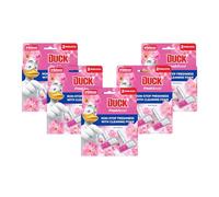 DUCK Fresh Boost Toilet Rim Block Pink Peony 2x16g pack of 5