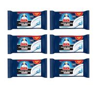 Duck Fresh Brush Refills Toilet Cleaner - Pack of 6, 12 Flushable Cleaning Pads per Pack, Disposable Toilet Brush Refill Heads for Hygienic Bathroom & WC Cleaning