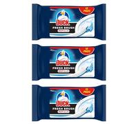 Duck Fresh Brush Toilet Cleaner | Disposable Toilet Bowl Cleaner | Removes Stains & Odours | Easy Brush & Flush | Fresh Scent | Hygienic Bathroom Cleaning (3x 12-36Refill)