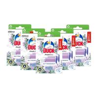 Duck Fresh Discs Toilet Cleaner Refill Twin Pack, Fights Stains That Harbour Germs, Prevents Limescale Build Up, Eucalyptus & Lavender, Pack of 5 (Total of 10 Refill Tubes)