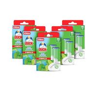 Duck Fresh Discs Toilet Cleaner Refill Twin Pack, Fights Stains That Harbour Germs, Prevents Limescale Build Up, Mint Mission, Pack of 5 (Total of 10 Refill Tubes)