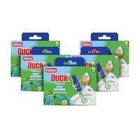Duck Fresh Discs Toilet Cleaner Starter Kit, Fights Stains That Harbour Germs, Prevents Limescale Build Up, Mint Mission, Pack of 5 (Each Kit Contains 1 Holder + 1 Refill Tube)